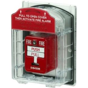 SigCom ST-FRC01 Manual Pull Station Front Cover Kit, Indoor/Outdoor Applications, Provides Protection for Manual Pull Stations, UV Stabilized Poly-Carbonate Construction, Weatherproof in Saudi Arabia