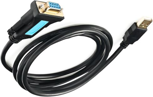 كابل محول تسلسلي لـ USB إلى RS232 DB9 مع مجموعة شرائح PL2303 لنظام التشغيل Windows 11،10 و 8 و 7 و Vista و XP in Kuwait