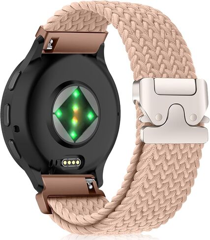 فرقة مضفر نايلون 18 ملم متوافقة مع Garmin Forerunner 265S/255S/255S Music ، حزام مضفر ممتدة ， حزام نايلون الرياضي لـ Garmin Venu 3S 41mm/Vivoactive 4S 40mm in Kuwait