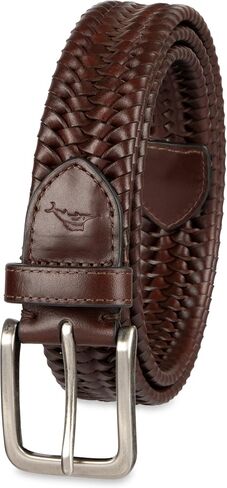 Tommy Bahama Men's Stretch Leather Braid Belt in Kuwait