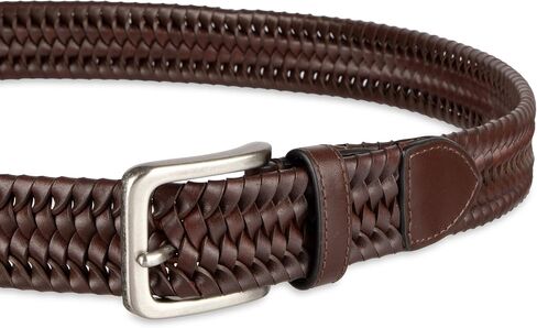Tommy Bahama Men's Stretch Leather Braid Belt in Kuwait