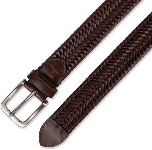 Tommy Bahama Men's Stretch Leather Braid Belt in Kuwait