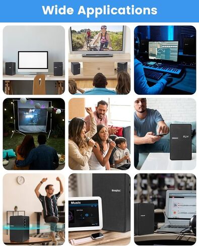 مكبرات صوت على رف الكتب تعمل بالطاقة 70 وات من Orroplus، مكبرات صوت استوديو بمدخلات بصرية/ARC/RCA/BT مع مضخم صوت محيطي مكبرات صوت للمسرح المنزلي ومشغلات الأقراص الدوارة ومكبرات الصوت والتلفزيون وشاشة الكمبيوتر المكتبية in Kuwait