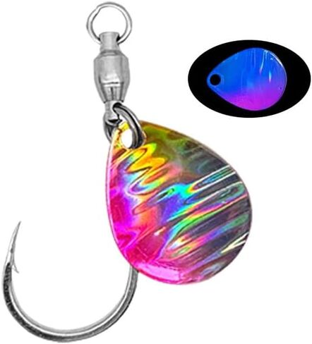 Pack of 15 UV Colorado Spinner Blade for Spinnerbaits Fishing Lure Spinner Bait Blades DIY Walleye rig Lure Making Parts Accessories in Saudi Arabia