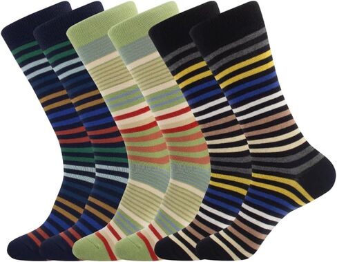 FEETALK Modal Odor Resistant Dress Socks for Men Cotton Business Crew Socks Patterned Dress Socks Funny in Kuwait