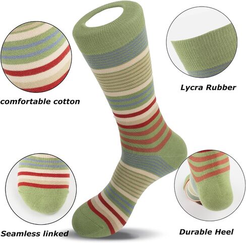 FEETALK Modal Odor Resistant Dress Socks for Men Cotton Business Crew Socks Patterned Dress Socks Funny in Kuwait