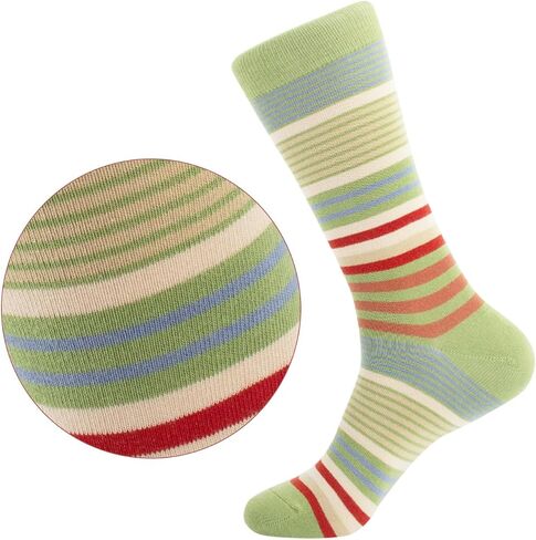 FEETALK Modal Odor Resistant Dress Socks for Men Cotton Business Crew Socks Patterned Dress Socks Funny in Kuwait