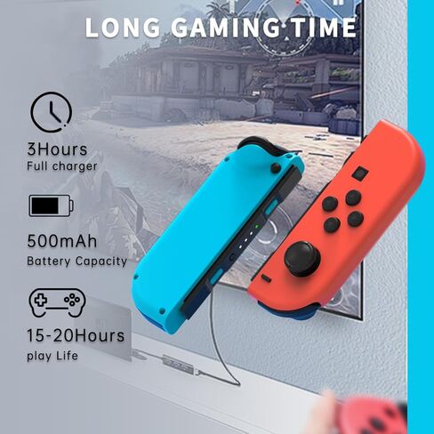 وحدات التحكم اللاسلكية Szljzygm للتبديل ، ومفتاح دعم Gamepad لتصميم خفيفة الوزن Lite/OLED ، ومع اهتزاز مزدوج/إيقاظ/لقطة شاشة/متحركة/مستشعر gyro in Kuwait
