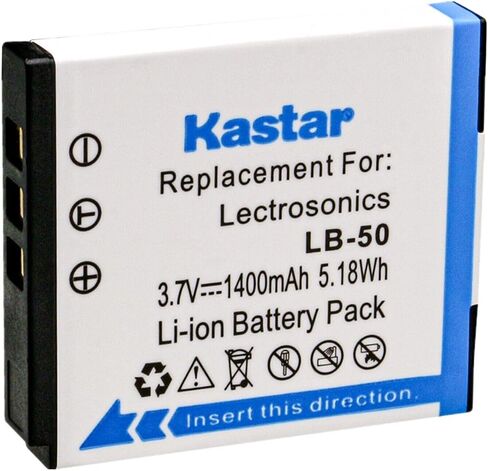 Kastar 4-Pack Battery Replacement for Lectrosonics LB-50 Battery, Lectrosonics SSM Transmitter & IFBR1B Receiver, IFBR1B Bodypack Receiver, Lectrosonics 40117 in Saudi Arabia