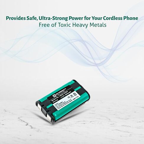 Synergy Digital Cordless Phone Battery, Compatible with Panasonic KX-TG5631 Cordless Phone, (Ni-MH, 3.6V, 850mAh) Ultra High Capacity, Replacement for Panasonic HHR-P104 Battery in Saudi Arabia
