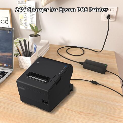 استبدال سلك الطاقة 24V AC متوافق مع EPSON PS-180 PS-170 PS-150 M159A M159B M235A M129C TM-T88II TM Series T88III PSA242 C32C825343 POS PRINTER DC ADAPTER in Kuwait