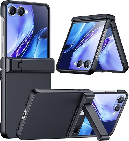 Temdan for Samsung Galaxy Z Flip 7 Case مع [واقي الشاشة الأمامي المدمج] [Kickstand] [حماية المفصلات] in Kuwait