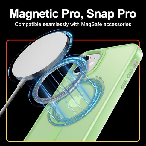 لحالة iPhone 11 مع واقي شاشة واحد ، متوافق مع Magsafe ، غطاء هاتف مغناطيسي غير لامع ، مصد حماية مضاد للصدمات ، Black in Kuwait