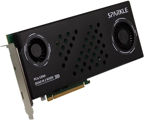 Sparkle PCIe 4.0 x16 Riser Card with up to 4 NVMe M.2 SSDs [ EP-G4M2X4 ] in Saudi Arabia