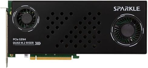Sparkle PCIe 4.0 x16 Riser Card with up to 4 NVMe M.2 SSDs [ EP-G4M2X4 ] in Saudi Arabia
