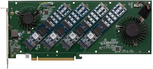 Sparkle PCIe 4.0 x16 Riser Card with up to 4 NVMe M.2 SSDs [ EP-G4M2X4 ] in Saudi Arabia