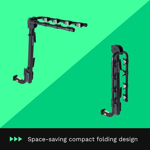 Ride KAC S4 Hitch Mounted 4-Bike Suspension Rack, Quick Release Handle, Double Folding, Smart Tilting Design, RV Use Prohibited, 2" Hitch in Saudi Arabia