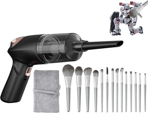 Model Cleaning kit,Cordless 4-in-1 Handheld Portable Vacuum Cleaner&14pcs Anti-Static Brush,Cleaning Dust,Hairs,Crumbs,for Statues,Military Hobby Crafts in Kuwait