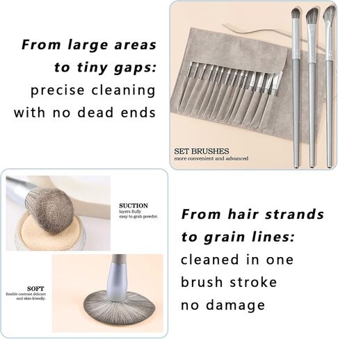 Model Cleaning kit,Cordless 4-in-1 Handheld Portable Vacuum Cleaner&14pcs Anti-Static Brush,Cleaning Dust,Hairs,Crumbs,for Statues,Military Hobby Crafts in Kuwait