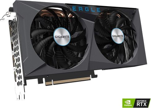 GIGABYTE GeForce RTX 3060 Eagle OC 12G Graphics Card, 2X WINDFORCE Fans, 12GB 192-bit GDDR6, GV-N3060EAGLE OC-12GD Video Card (Renewed) in Saudi Arabia