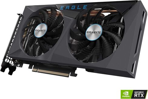 GIGABYTE GeForce RTX 3060 Eagle OC 12G Graphics Card, 2X WINDFORCE Fans, 12GB 192-bit GDDR6, GV-N3060EAGLE OC-12GD Video Card (Renewed) in Saudi Arabia
