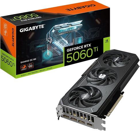 Gigabyte Geforce RTX 5060 TI Gaming OC 8G CARDACT-8GB GDDR7 ، 128BT ، PCI-E.0 ، 2647MHz CORE ، 3 X DisplayPort ، 1 X HDMI ، GV-N506TGAMING OC-8GD in Saudi Arabia