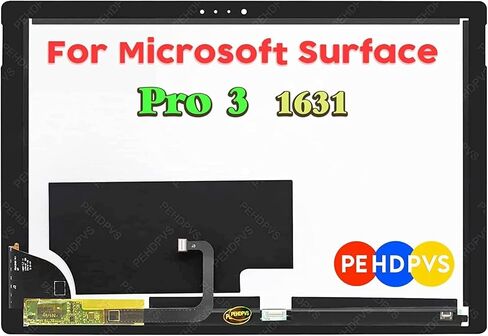 شاشة بديلة لجهاز مايكروسوفت سيرفس برو 5 (1796) 1807 1809 V1.0 6870S-2403A بشاشة LCD LED مقاس 12.3 انش من بي اي اتش دي بي في اس، مجموعة محول رقمي بشاشة لمس LP123WQ1 (مع لوحة اللمس) in Saudi Arabia