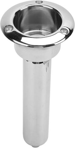 aqxreight Marine Rod Cup Holder, 2 in 1 Boat Fishing Rod Cup Holder Stainless Steel Strong Structure 280mm Round Top Cup Holder for Yacht Ship (15 Degrees), aqxreight6v3oy2ak5r-12 in Saudi Arabia
