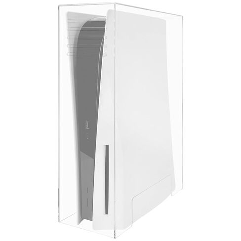 GEEKRIA Acrylic Dust Cover Compatible with Sony PlayStation 5, PS5 Slim, PS5 Pro Console, Anti Scratch Waterproof Protective Display Case (Clear) in Saudi Arabia