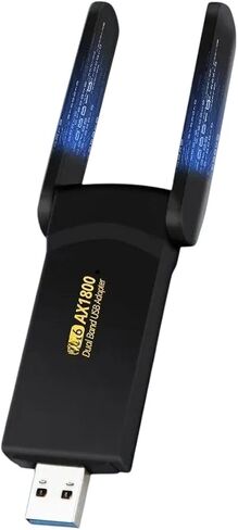 1800 ميجابت في الثانية VVI-fii 6 USB Adaptier Dual Band 2.4G/5GHZ WIRRINED VVI-FII ADAPTER USB 3.0 DIONGIE CARD in Saudi Arabia