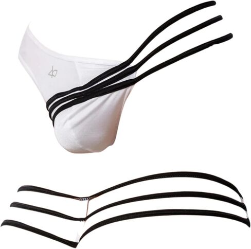 Mens Sexy Stylish Bikini Brief Multi Strap Thong Sahara G-String Open Back Gym Jockstrap Underwear in Kuwait