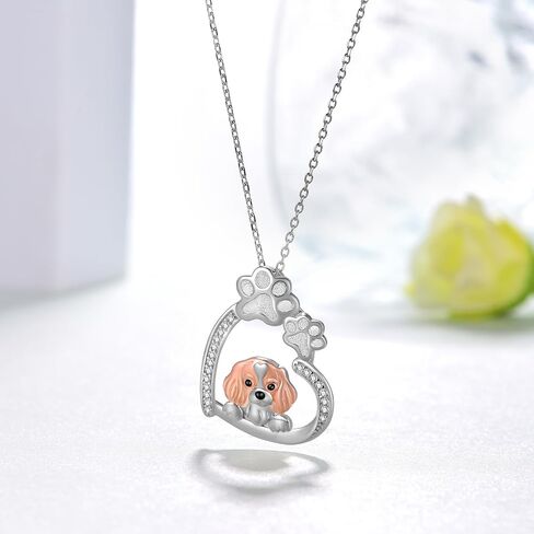 Feijiesi Yorkie Gifts 925 Sterling Silver Cute Yorkie Necklace Dog Jewelry Gifts for Women Girls Yorkie Lovers in Kuwait