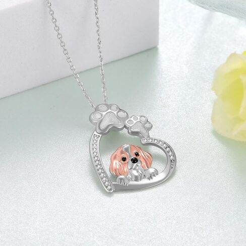 Feijiesi Yorkie Gifts 925 Sterling Silver Cute Yorkie Necklace Dog Jewelry Gifts for Women Girls Yorkie Lovers in Kuwait