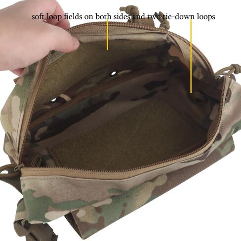 Large Multi-Purpose Drop Pouch, Universal Tactical Fanny Pack Vest Hook and Loop EDC Admin Wait Bag in Kuwait