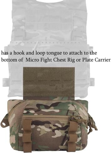 Large Multi-Purpose Drop Pouch, Universal Tactical Fanny Pack Vest Hook and Loop EDC Admin Wait Bag in Kuwait