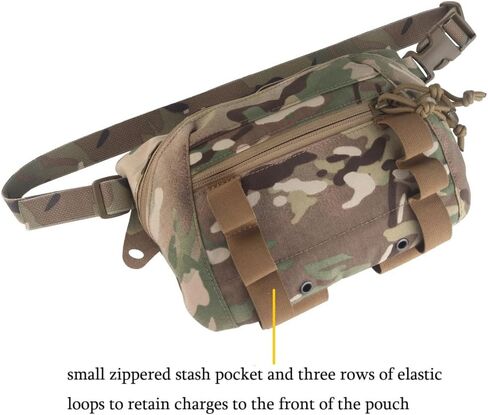 Large Multi-Purpose Drop Pouch, Universal Tactical Fanny Pack Vest Hook and Loop EDC Admin Wait Bag in Kuwait