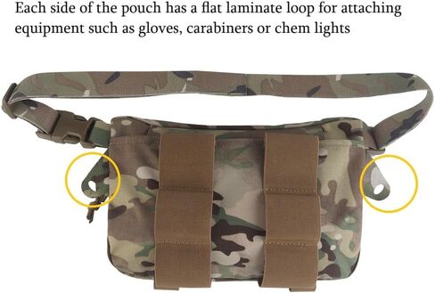 Large Multi-Purpose Drop Pouch, Universal Tactical Fanny Pack Vest Hook and Loop EDC Admin Wait Bag in Kuwait