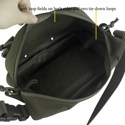 Large Multi-Purpose Drop Pouch, Universal Tactical Fanny Pack Vest Hook and Loop EDC Admin Wait Bag in Kuwait