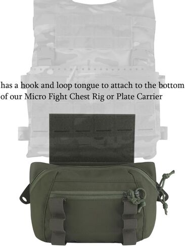 Large Multi-Purpose Drop Pouch, Universal Tactical Fanny Pack Vest Hook and Loop EDC Admin Wait Bag in Kuwait