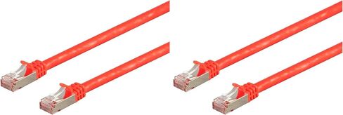 Monoprice Cat7 Ethernet Network Patch Cable - 5 أقدام - أبيض | 26awg ، محمية ، (S/Feetp) - سلسلة Entegrade (حزمة 2) in Saudi Arabia
