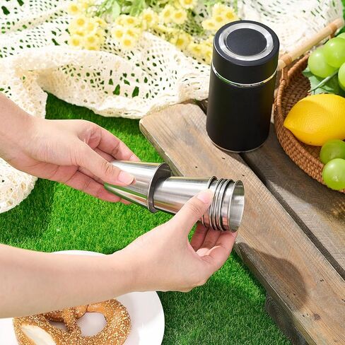 6 PCS 70 مل نظارات لقطة من الفولاذ المقاوم للصدأ مع 12 أوقية تحمل علبة تعشش زجاجات طلقة مريطة للتخييم في التخييم الحفلات in Saudi Arabia