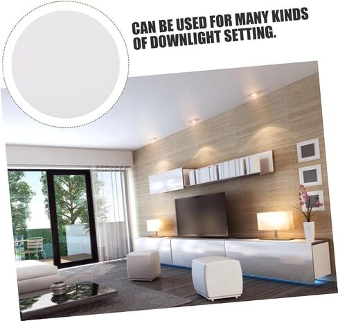 Healifty 20pcs ألواح Downlight Diffusion Diffusion سهلة تثبيت مصباح LED مصباح الظل حتى لتجهيزات مصباح توزيع الضوء متوافقة مع الإضاءة المريحة in Saudi Arabia