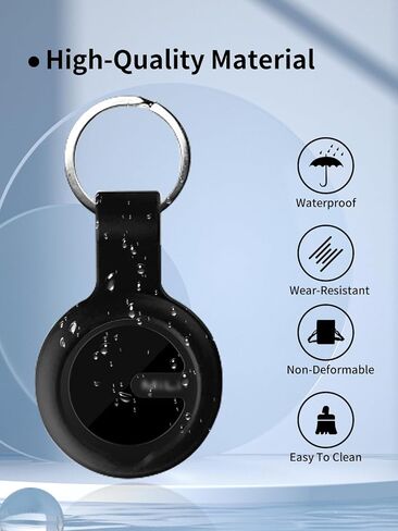 Case for Mili Smart Tracking Tag - Superior Silicone Build, Shockproof & Anti - Slip. Precise Cutouts Ensure Full Functionality.Black+White+Pink+Blue. in Saudi Arabia