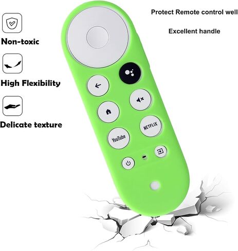 2pcs غطاء عن بُعد متوافق مع Chromecast مع Google TV Voice Remote ، غطاء حالة السيليكون المضاد للانزلاق (أحمر ، أزرق) in Saudi Arabia
