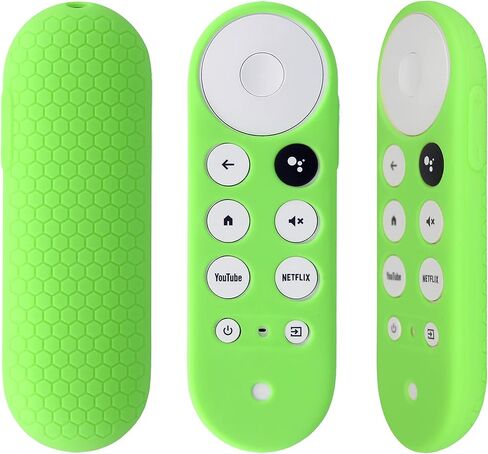 2pcs غطاء عن بُعد متوافق مع Chromecast مع Google TV Voice Remote ، غطاء حالة السيليكون المضاد للانزلاق (أحمر ، أزرق) in Saudi Arabia