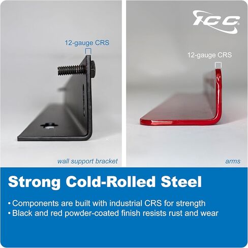 ICC Wall Mount Utility Rack, 5 RMS, Steel Construction for 19-Inch Rack Mount Equipment, Space-Saving Network Rack in Saudi Arabia