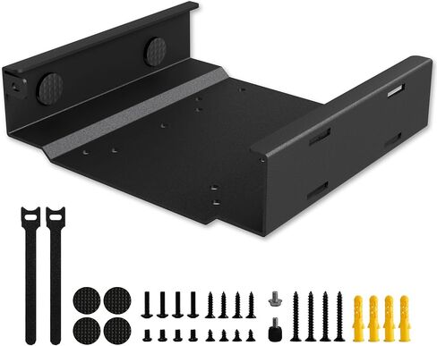 MINI PC MOUNT لـ Dell Optiplex Mini PCS (3000/5000/7000 MFF وأكثر) ، تحت المكتب | جدار الحائط | VESA ، حماية الأجهزة المضيفة ، مع مقاطع نايلون محول محول ، حافظ على سطح المكتب مرتبة ، أسود in Saudi Arabia