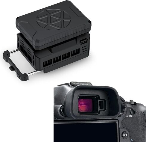 Eyecup + Cooler Kit：EOS R7 Eyecup with Camera Cooler Kit with Magnetic Rechargeable Battery in Saudi Arabia