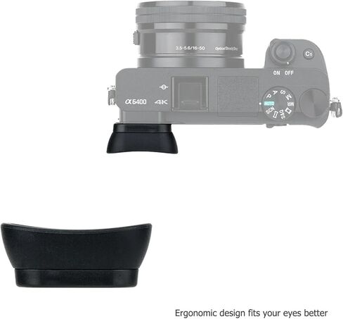 Soft Silicone Camera Viewfinder Eyepiece Extended Eyecup for Sony A6600 A6500 A6400 Eye Cup Protector Replaces for Sony FDA-EP17 in Kuwait