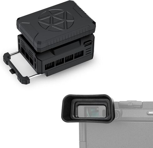 Eyecup + Cooler Kit：Camera Eyecup Replaces Sony FDA-EP20 with Camera Cooler Kit with Magnetic Rechargeable Battery in Saudi Arabia